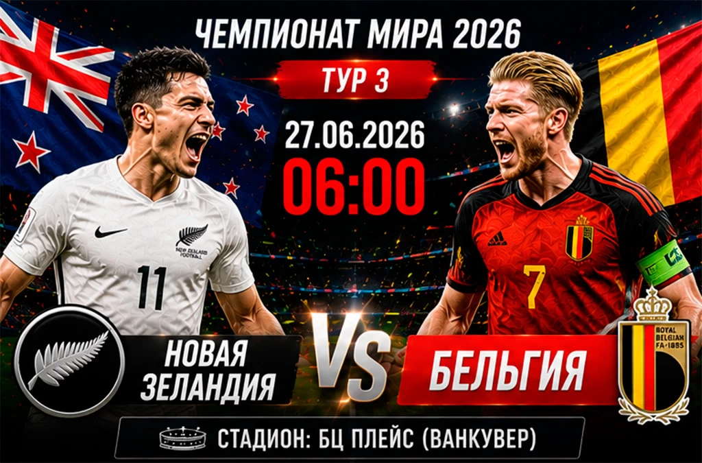 Новая Зеландия — Бельгия
