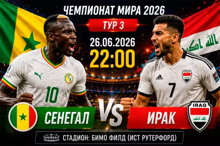 Прогноз на матч Сенегал — Ирак ⚽ коэффициент 1.70: африканская мощь против дисциплины Азии