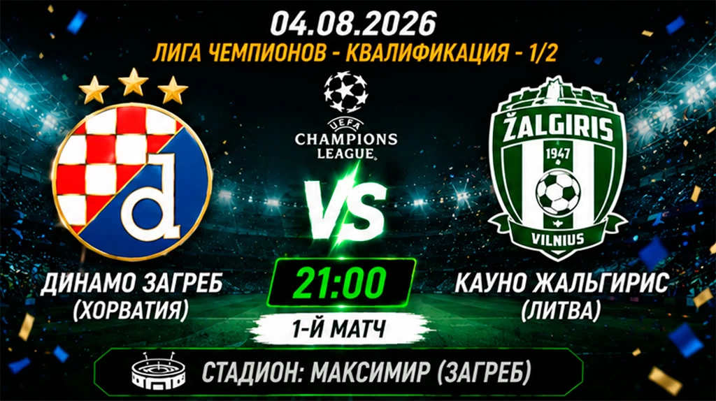 Динамо Загреб – Кауно Жальгирис