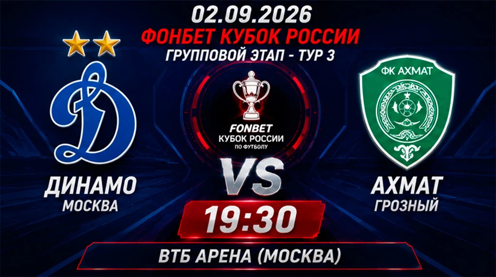 Динамо Москва - Ахмат прогноз