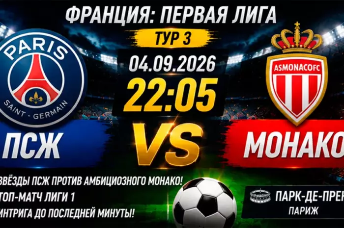 ⚡ ПСЖ — Монако прогноз: Первая победа парижан за 1.57